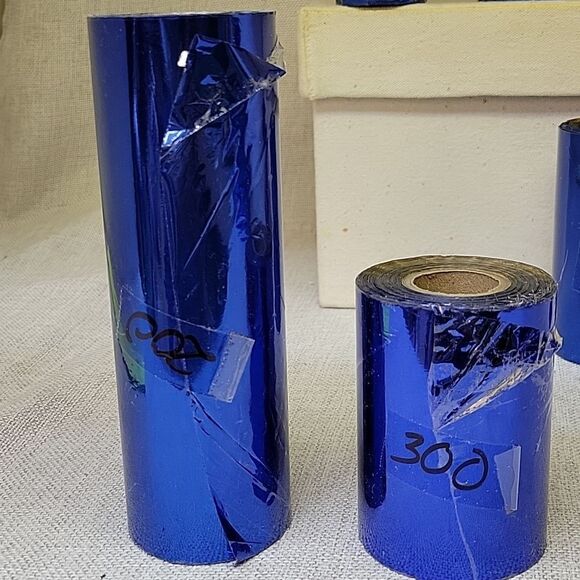 Crown Roll General Roll Leaf  Foil Rolls - Blue (Set 10) - Picture 3 of 7